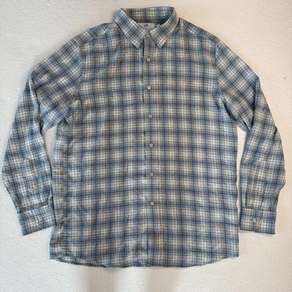 Southern Tide Flannel Mens Large Plaid Long Sleeve Soft Flannel Button-Up Shirt - Picture 2 of 7